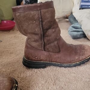 UGG Chocolate Leather Boots